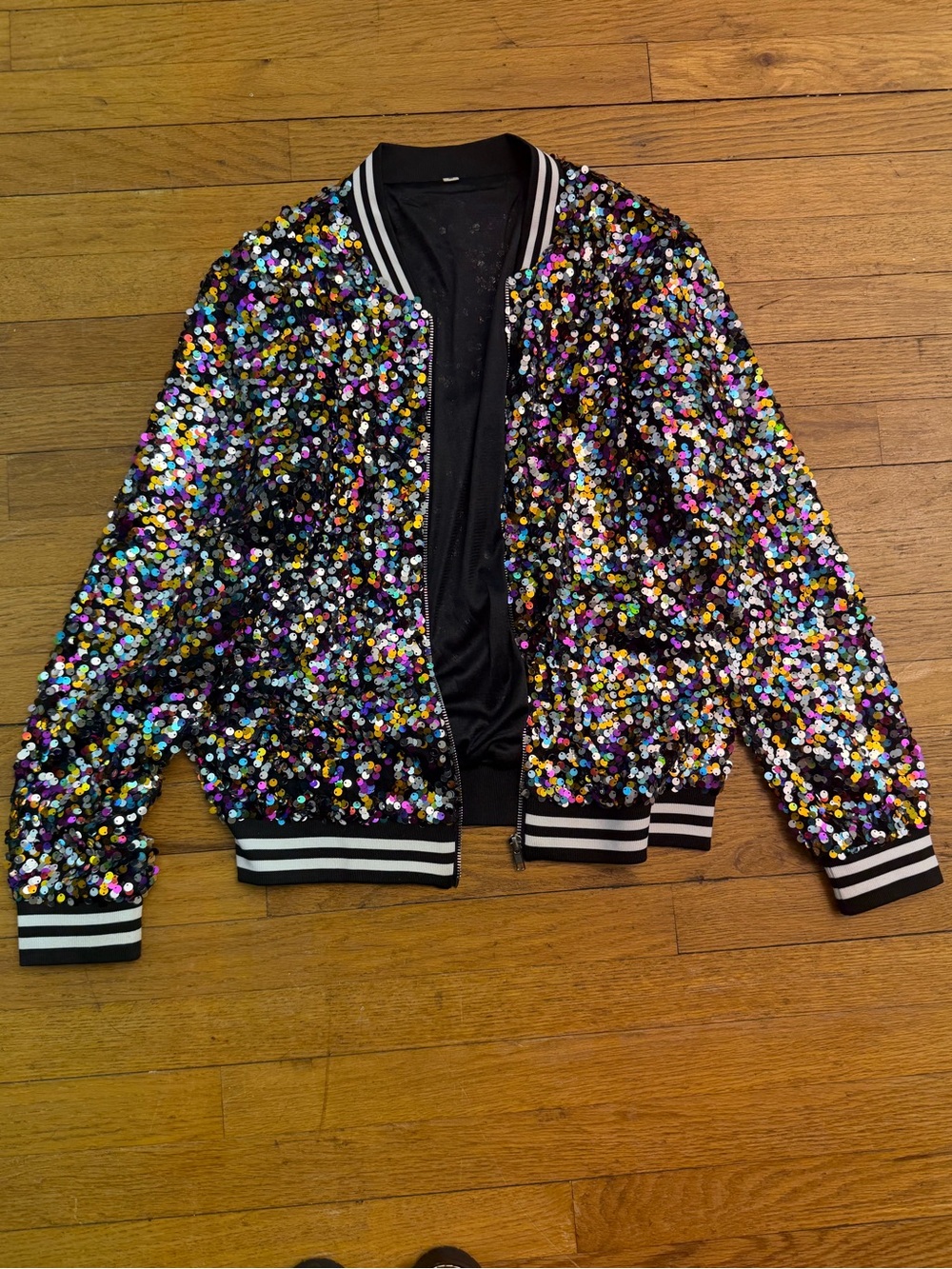 Sequin Bomber Jacket